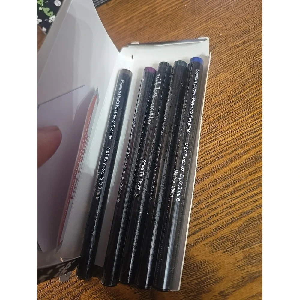 Nikka notto Deluxe 5 Pack Tatoo Eyeliners Collection‎ Full Size 0.07oz NIB